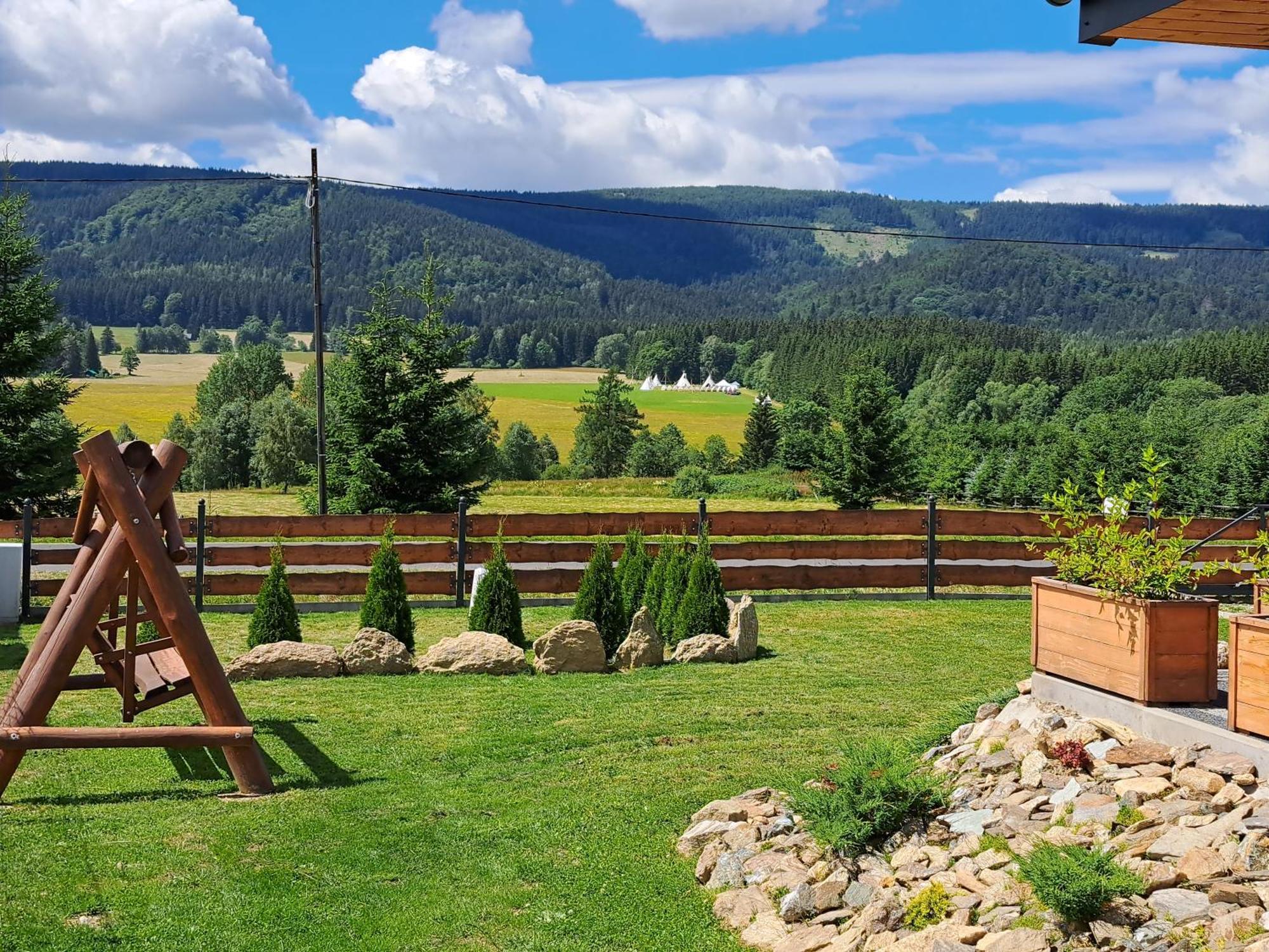 Osada Orlica Klimatyczne Domki Z Widokiem Na Gory I Termalnym Spa Sauna Jacuzzi 4 Km Od Zieleniec Ski Arena Lasowka Dış mekan fotoğraf