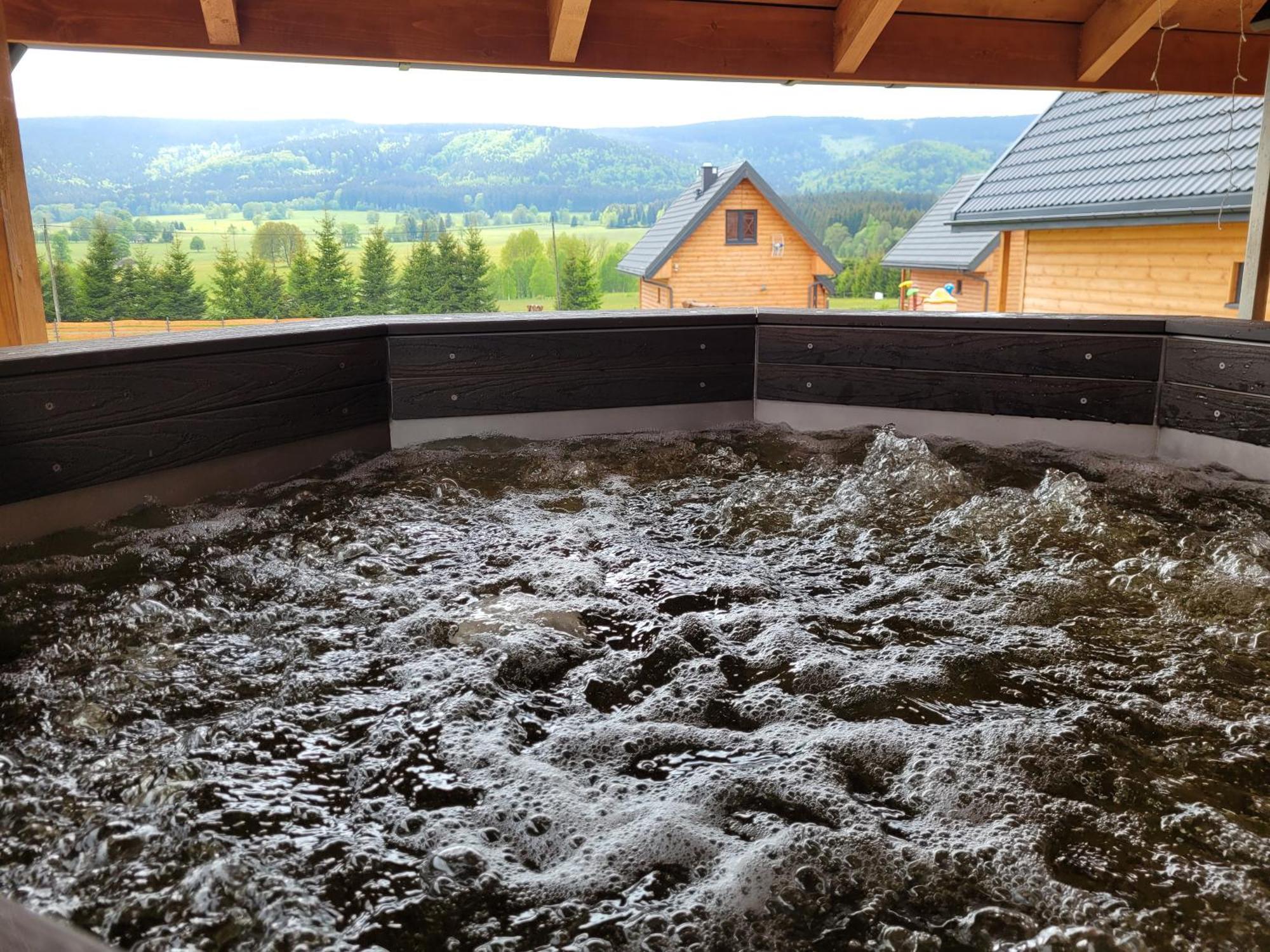 Osada Orlica Klimatyczne Domki Z Widokiem Na Gory I Termalnym Spa Sauna Jacuzzi 4 Km Od Zieleniec Ski Arena Lasowka Dış mekan fotoğraf