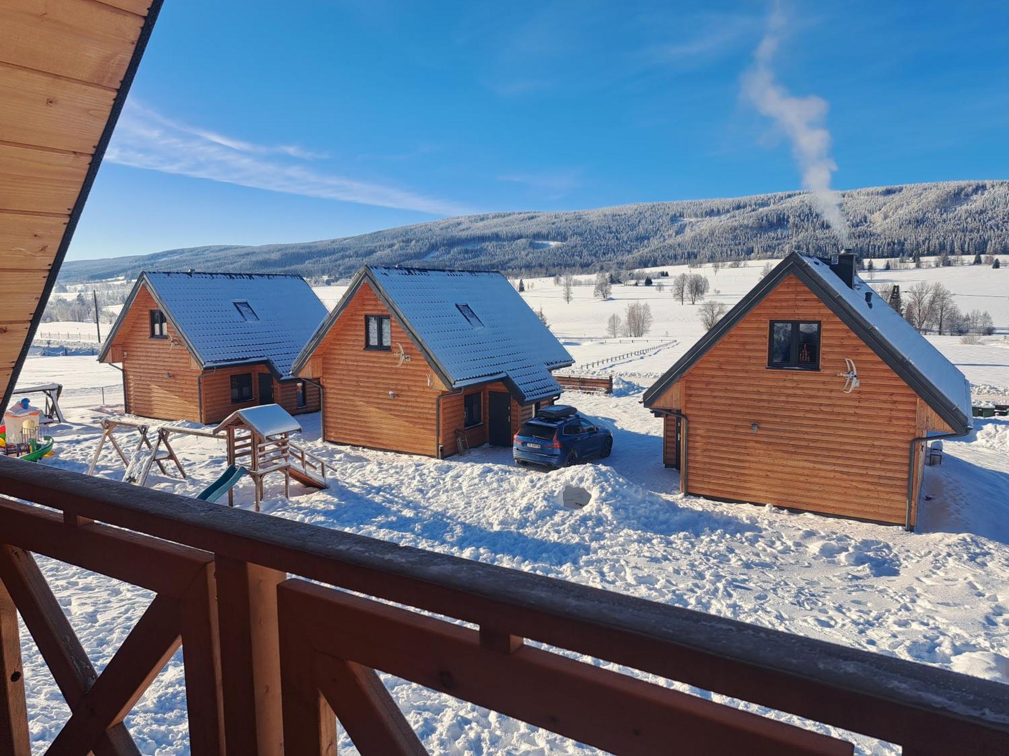 Osada Orlica Klimatyczne Domki Z Widokiem Na Gory I Termalnym Spa Sauna Jacuzzi 4 Km Od Zieleniec Ski Arena Lasowka Dış mekan fotoğraf