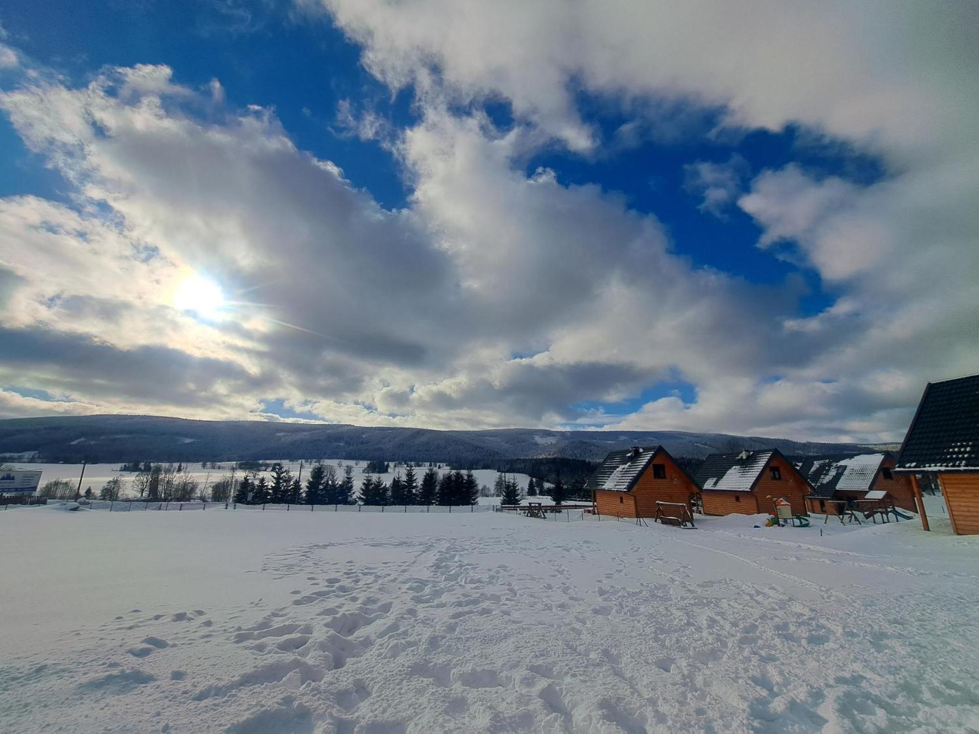 Osada Orlica Klimatyczne Domki Z Widokiem Na Gory I Termalnym Spa Sauna Jacuzzi 4 Km Od Zieleniec Ski Arena Lasowka Dış mekan fotoğraf