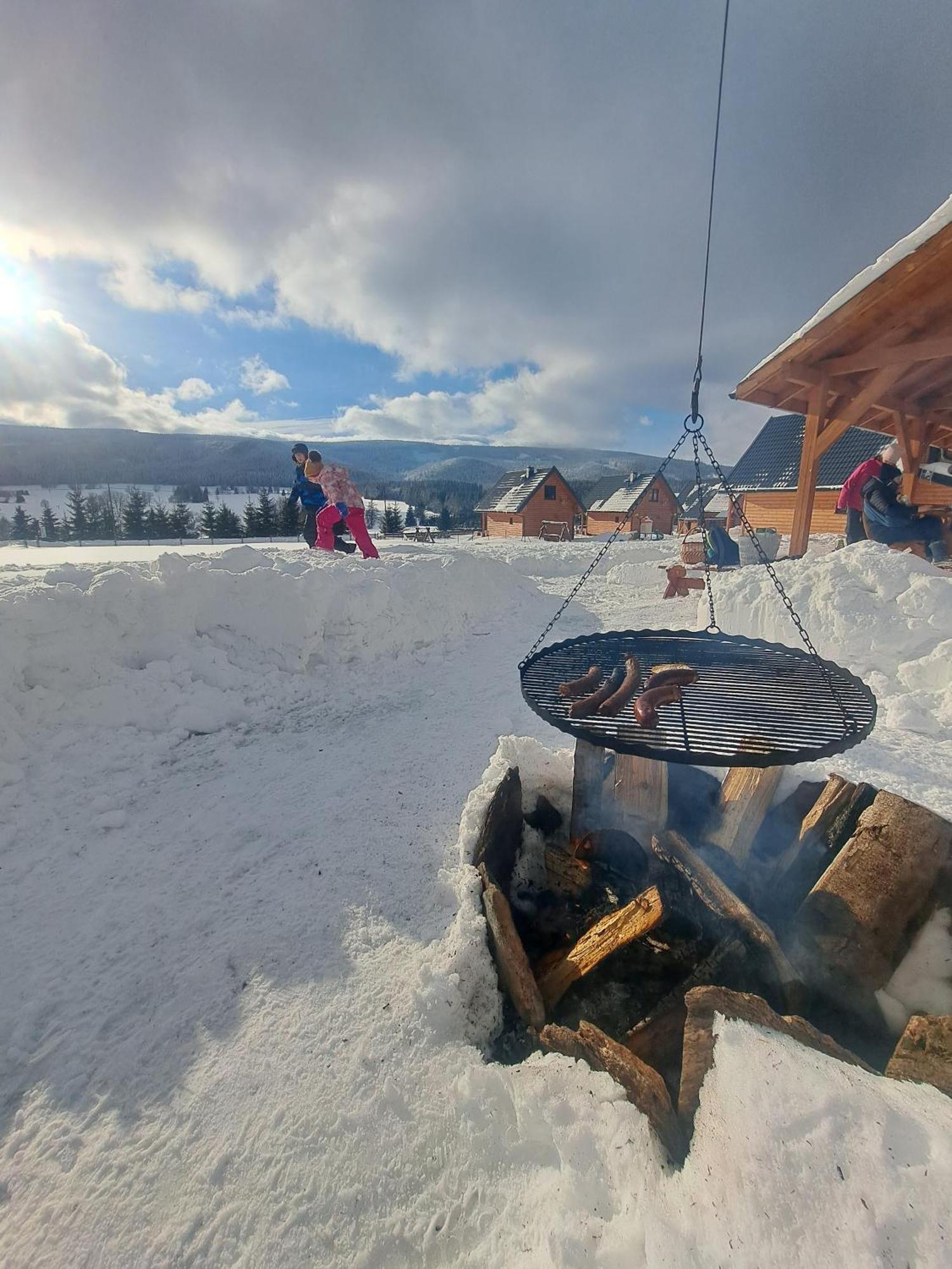 Osada Orlica Klimatyczne Domki Z Widokiem Na Gory I Termalnym Spa Sauna Jacuzzi 4 Km Od Zieleniec Ski Arena Lasowka Dış mekan fotoğraf